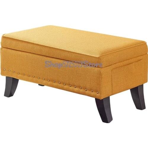 Storage Stool Storage Stool Can Sit People Fashionable Multifunctional Shoe Changing Box Household Rectangular Bed End Sofa Stor