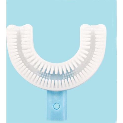 Drop ship New ChildrenS Infant Toothbrush U Silicon Toothbrush Mouth-Cleaning Manual Cartoon Pattern Hand-Held Version 2021 hot