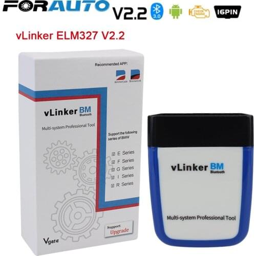 Repairing Tools For BMW Bimmercode Code Reader vLinker BM OBD2 Scanner Car Diagnostic Tool Bluetooth 3.0 ELM327 V2.2