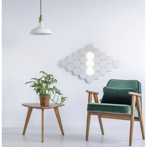 Modern LED Quantum Modular Lamp Touch Sensor Wall Light Magnetic Module for Bedroom Home Decoration Indoor Lighting DIY Pattern