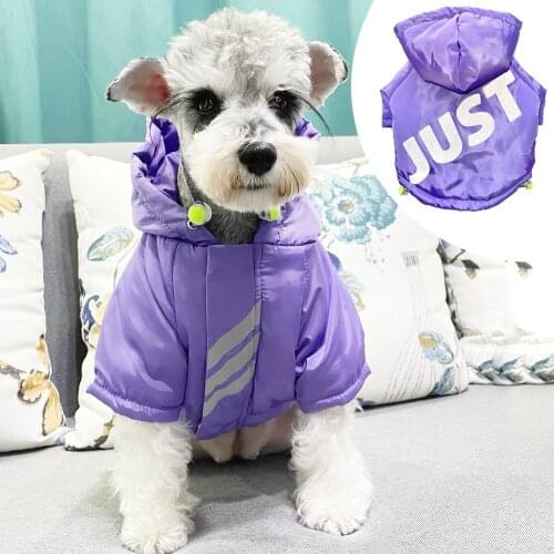 Reflective Waterproof Hooded Dog Jacket Warm Down Coat Winter Puppy French Bulldog Pet Clothes Pet Clothes For Dogs Cats New
