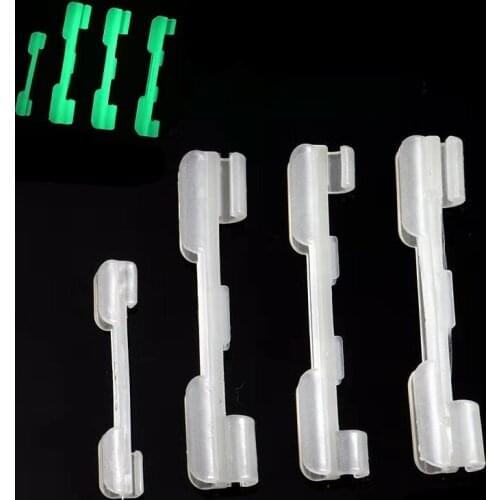 10pcs Night Fishing Rod Tip Chemical Fluorescent Light HolderClip Used On Light Stick Fishing Glow Stick Fishing Rod Feeder Carp