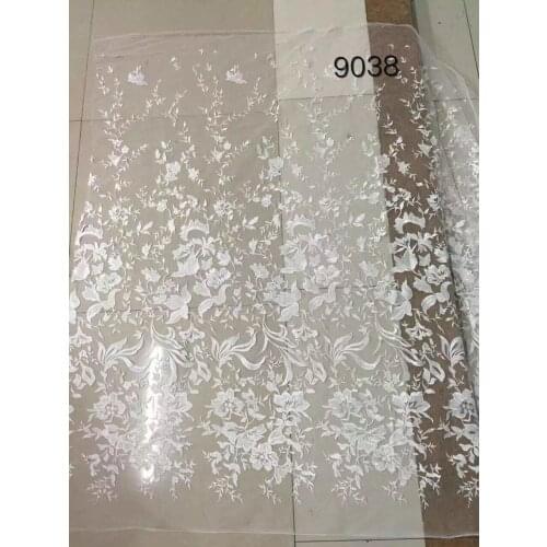 SYJ-62479 wedding series French net lace fabric African organza tulle material for dress