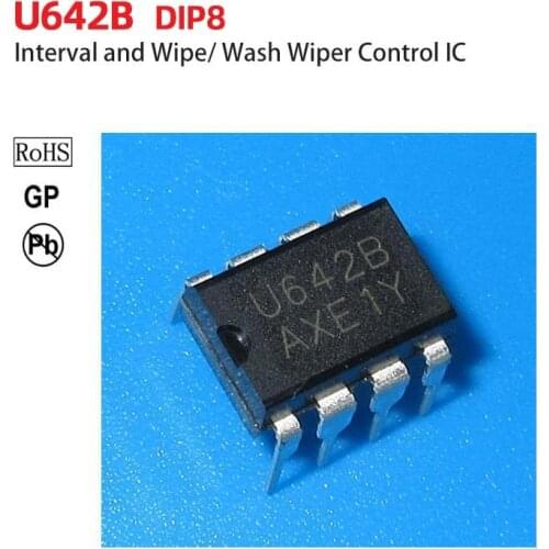 U642B DIP8 BInterval and Wipe/ Wash Wiper Control IC ASIC ic Integrated circuit