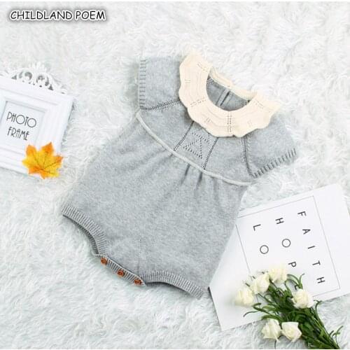 Knitted Baby Clothes Newborn Baby Girl Romper Cotton Infant Rompers For Boys Girls New Born Baby Jumpsuit Baby Boy Romper