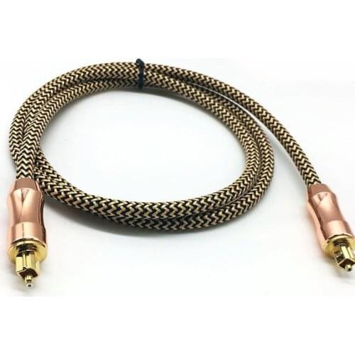 High quality Toslink Audio Cable Digital Optical SPDIF Audio Cable Wire For Toslink to Mini Plug Audio Connector Cable 10m15m