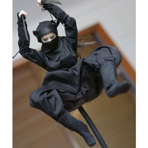 1/6 Scale Japan Costume Female Ninja Clothes Set for 12 inches Action Figure Body Doll Model Accessories TDA-04