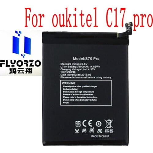 100% Brand new original High Quality 3900mAh oukitel S70 pro Battery For oukitel C17 pro Mobile Phone