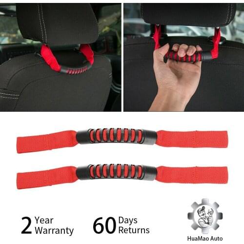 2pcs Seat Grab Handles Grip Handle Handlebar for Jeep Wrangler JL Sports Rubicon