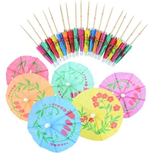 20/50pcs Disposable Bamboo picks Food Fruit Cocktail Handmade Toothpicks Picnic Party Supplies Decoration