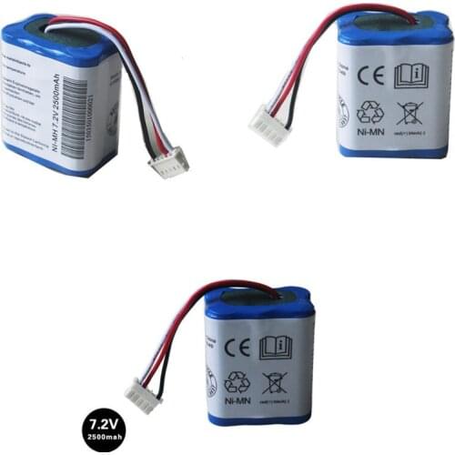 3pcs For iRobot Mint 5200 5200C Braava 380 380T Robot Vacuum Cleaner Battery 7.2V 2500mAh Ni-MH Rechargeable Batteries hot sell