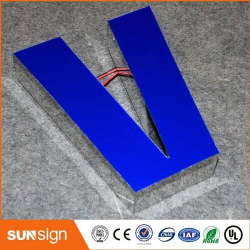 2016 3d epoxy resin led channel letter sign