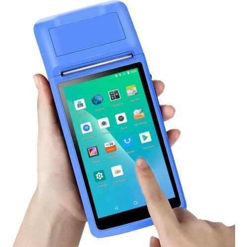 5.5 inch Handheld POS Android Terminal with 58 mm Thermal Printer For Delivery food/ Reload/ E-Boleta/ Lottery