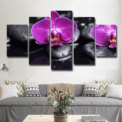 5 Pieces Canvas Prints Buddhism Painting Wall Art Panels Poster Pictures For Living Room Modern Wall Painting