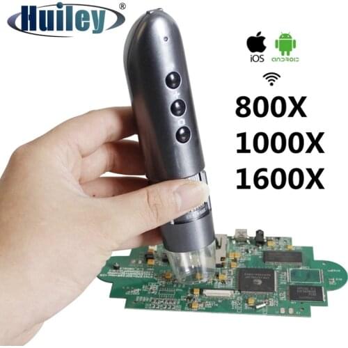 800x / 1000x /1600x WIFI Mobile Phone Electron Microscope Digital Magnifying Glass for IOS / Android