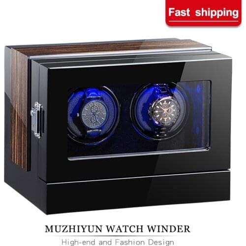Automatic Wooden Watch Winder Box Accessories Display Mechanical Single Rotating watch box uhrenbeweger for auto watches