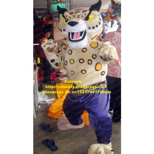 Martial Grey Snowleopa Panthera Ppardus Pard Cheetah Leopard Pard Panther Mascot Costume With Fierce Face No.297 Free Shipping