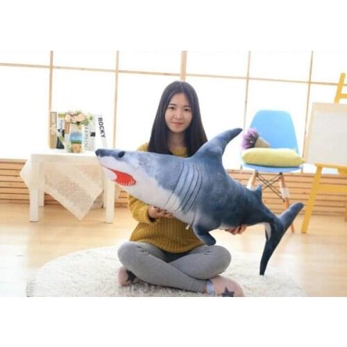 Big new plush shark toy simulation shark doll gift about 120cm 2742