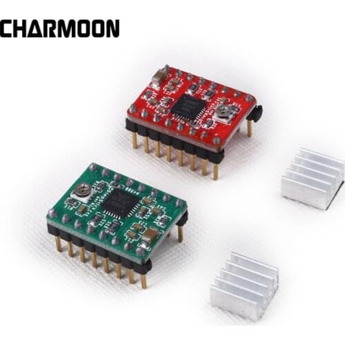 3D Printer Parts Reprap Stepper Driver A4988 Stepper Motor Driver Module with Heatsink for ramps 1.4