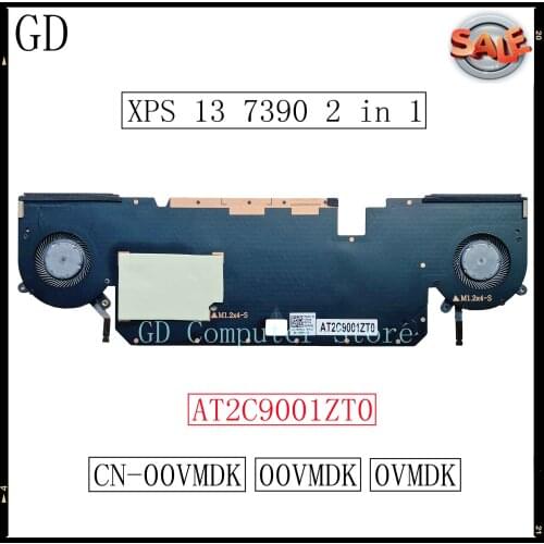 GD New Original For Dell XPS 13 7390 2 in 1 Cooling Module Fan Soaking Plate CN-00VMDK 00VMDK 0VMDK Full Tested Fast Shipping