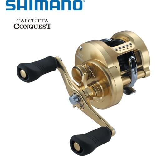 18 Original SHIMANO CALCUTTA CONQUEST 300/301/400/401 MICROMODULE GEAR 12+1BB SUPER FREE SPOOL Saltwater Fishing Reel