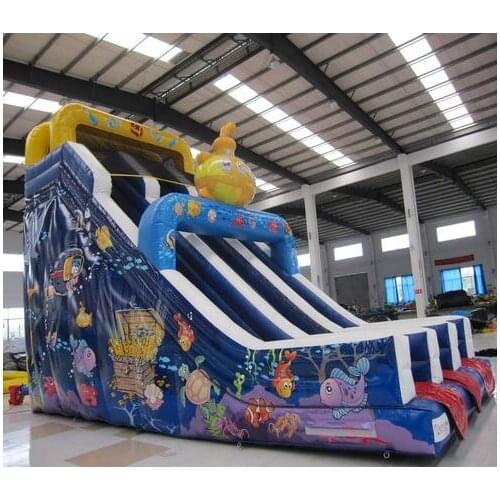 China inflatable slides supplier large inflatable slide toys for children playground Ocean World theme