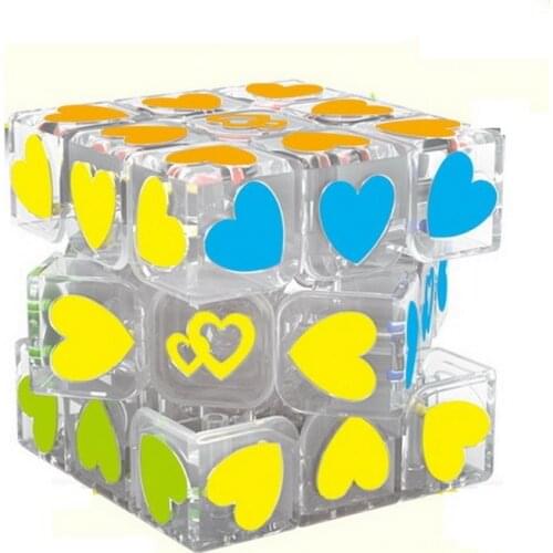 Magic Cube Magnetique Bandaged cube Heart Anti Anxiety Finger game toy Stress Reliever Cube Funny Toys Best Gift for Children