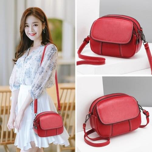 PU Leather Texture Small Round Bag Ins Super-fire Korean Fashion Hundred-pack Mini One-shoulder Slant Cross-bag Manufacturer