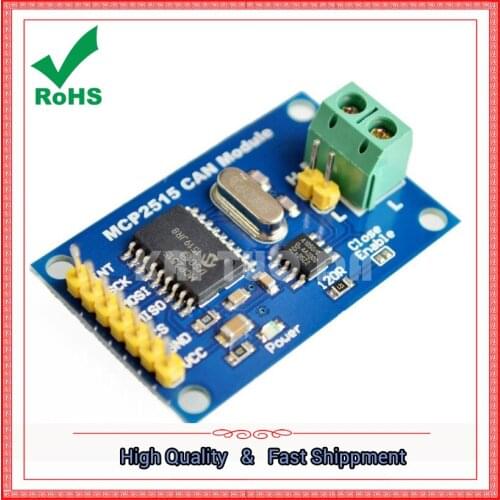 MCP2515 CAN Bus Module TJA1050 Receiver SPI Protocol 51 Single Chip Microcontroller Program Routine board