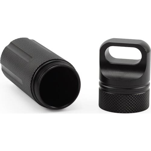 Aluminum Alloy Medicine Seal Capsule Bottle Waterproof Canister Toothpick Box Outdoor Camping Small Tool