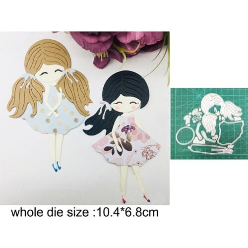 2021 metal cutting dies cut die mold beauty girl decoration Scrapbooking dies paper craft knife mould blade punch stencils dies