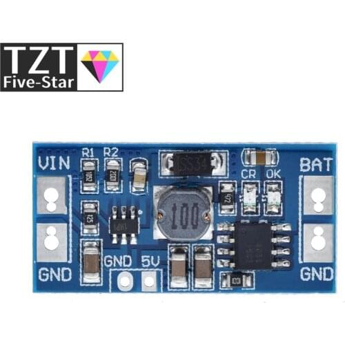 TZT 2 in 1 Charger Module & DC DC Step down Converter DC 6.5-40V to 4.2V 5V Charging board DD40CRTA