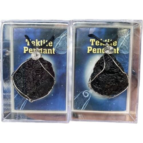 Natural Rough Tektite Pendant Healing Gift