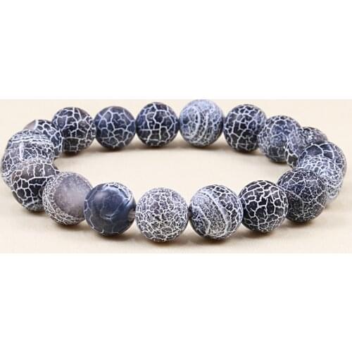 Natural Weathered Stone Chakra Bracelets Strand Beads Stretch Bracelets for Men Women Handmade Yoga Jewelry Bileklik Pulseras
