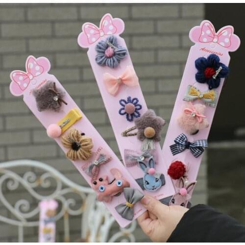 NEW arrival gift for kids toddlers cartoon hair clip barrette elastic hair ties rubber band head bands girls hair accessories