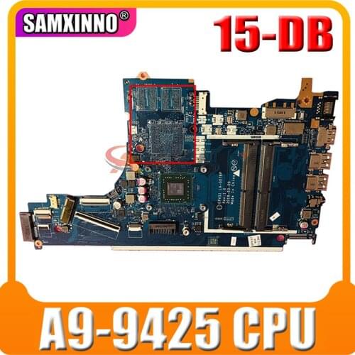 Original For Hp 15-DB Laptop Motherboard ith A9-9425 AM9425 CPU EPV51 LA-G078P L20477-601 L20477-001 DDR4 100% Tested Fast Ship