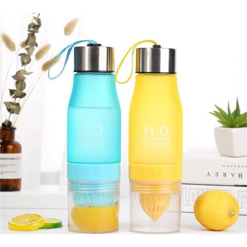 650ml Infuser Water Bottle plastic Fruit infusion Kids Drink Outdoor Sports bottle Juice lemon Portable Kettle