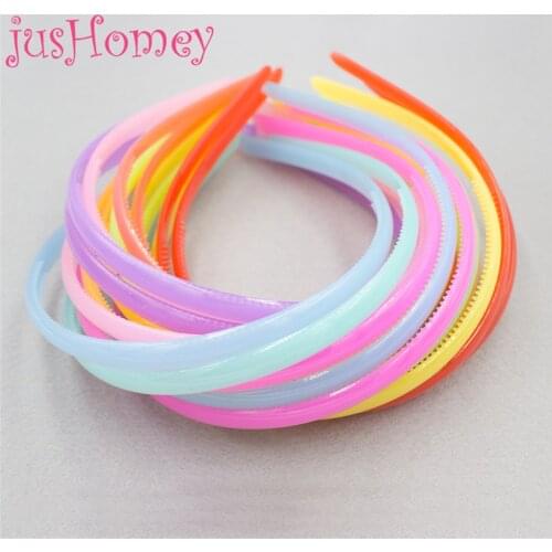 10PCS Pastel Color Plastic Hairband Blank Headband with Teeth for Girl Hair Accessory, Xmas, Birthday Party Decoration