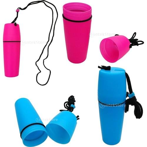 Portable Durable Plastic Waterproof Dry Container Bottle w/ Lanyard for Scuba Diving Snorkeling Ssurfing Kayaking Canoeing