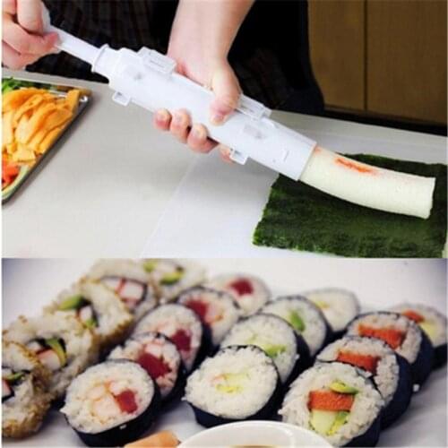 Diy Sushi Maker Sushi Kitchen Sushi Tool Making Machine Roller Rice Mold Sushi Bazooka Vegetable Meat Rolling Kitchen Gadgets