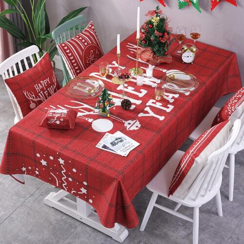 SLYNNYUEN New Year Tablecloths On The Table