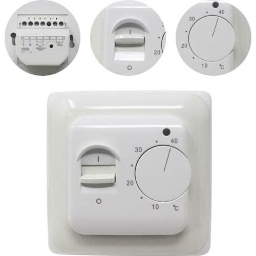 Diymore Electric Floor Heating Room Thermostat Manual Warm Floor Cable Use Termostat 220V 16A Temperature Controller Instrument