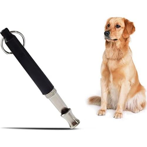 Dog Training Whistle Adjustable Whistle Supersonic Sound Repeller Pitch Stop Barking Quiet Black Whistle Tool Pet Supplies