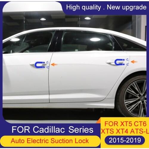 Smart Auto Electric Suction Door Lock for Cadillac CT6 ATS-L XTS XT5 4 Automatic Soft Close Door Super Silence Car Vehicle Door