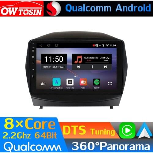 Qualcomm 8Core Android Car Media For Hyundai Tucson 2 LM IX35 2009-2015 GPS 360 Camera Radio CarPlay HIFI Optical HDMI DTS WiFi