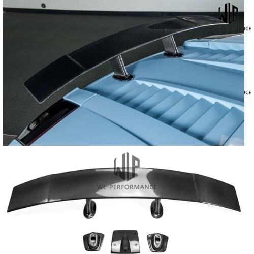 High Quality Carbon Fiber Car body kit Rear Trunk Spoiler Lip Wing For Lamborghini Gallardo LP550 LP560 LP570 DMC style 04-08