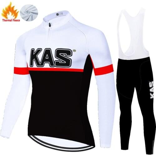 Kas Retro Winter Thermal Fleece Ropa Bicicleta Équipement Vélo Maillot Uniforme Ciclismo Hombre Tricota Ciclismo Hombre