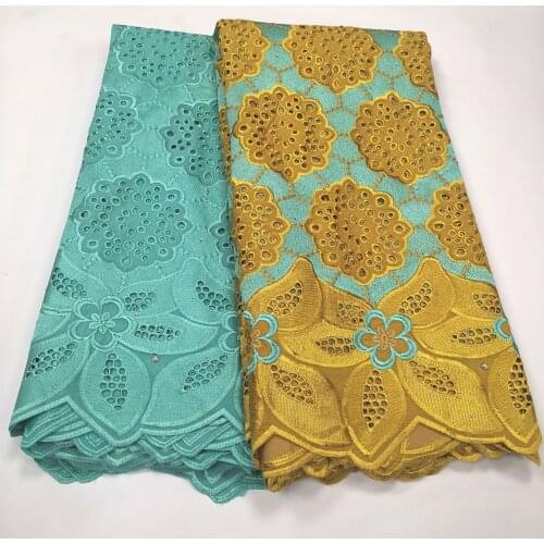 Hot selling dubai fabric wiss voile lace in switzerland cotton swiss voile lace dry lace fabric nigerian lace fabric 5yards