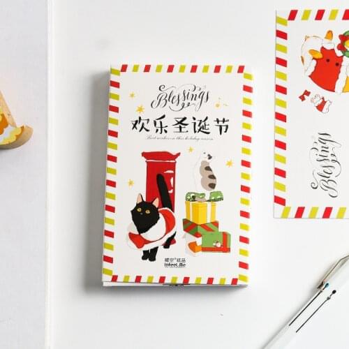 New 30 Sheets/Set Happy Christmas Postcard /Greeting Card/Message Card/Birthday Letter Envelope Gift Card