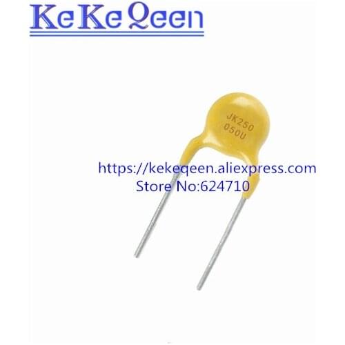 50PCS/LOT Recovery Fuse PPTC JK250-050U 250V 050U 50MA 0.05A PTC Original Authentic